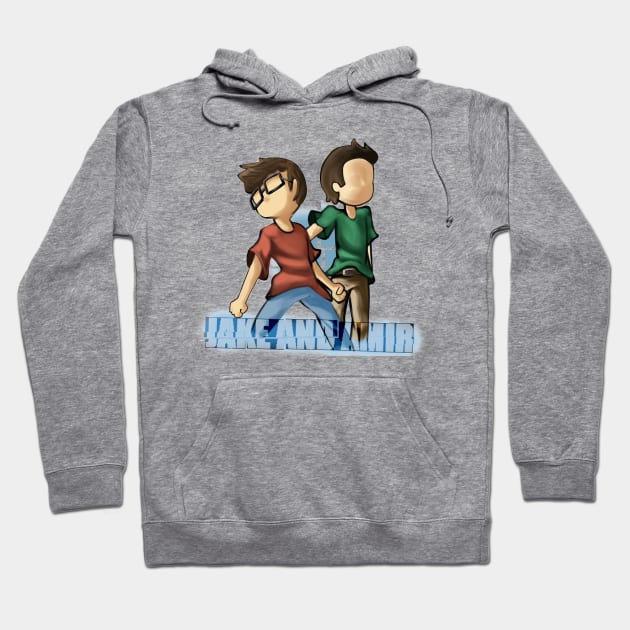 jake and amir cartoon shirt Hoodie by ryanimateon